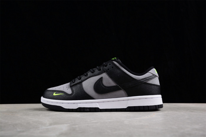 nike dunk low "black/grey/neon green" fq2205-001