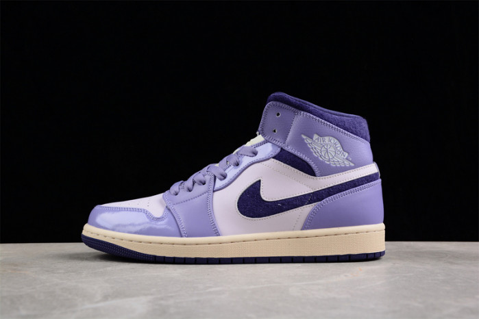 air jordan 1 mid se chenille sky j light purple (women''s) dz3745-500