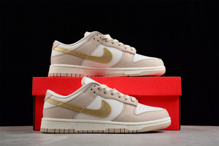 nike dunk low phantom metallic gold dx5930-001