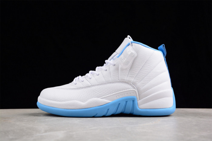 air jordan 12 retro women''s white university blue 308243-142